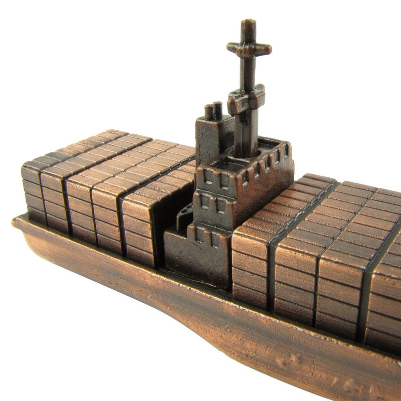 IIV Treasure Gurus Container Cargo Ship Model Die Cast Pencil Sharpener - Image 4